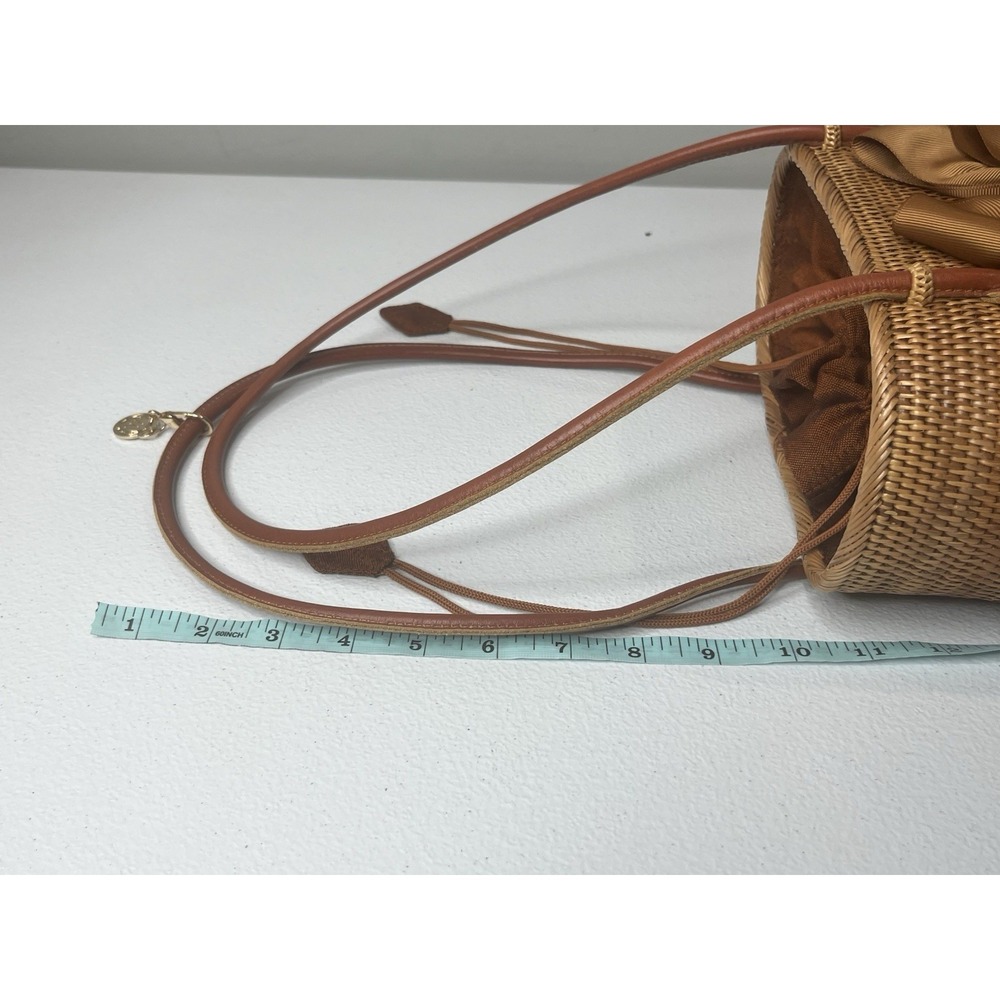 Lisi Lerch Woven Straw Purse Pearl EUC - Picture 15 of 16